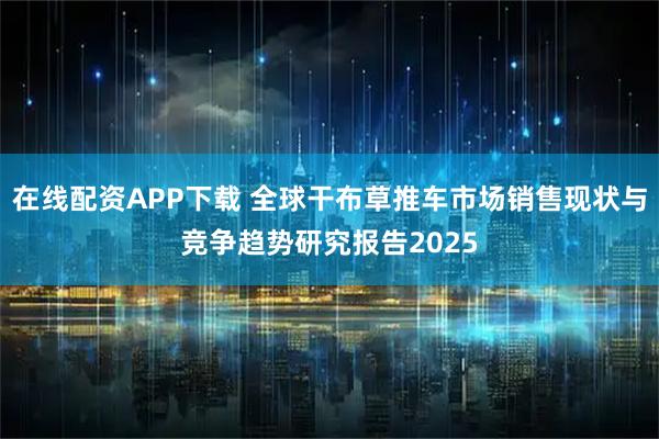 在线配资APP下载 全球干布草推车市场销售现状与竞争趋势研究报告2025
