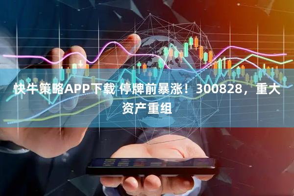 快牛策略APP下载 停牌前暴涨！300828，重大资产重组
